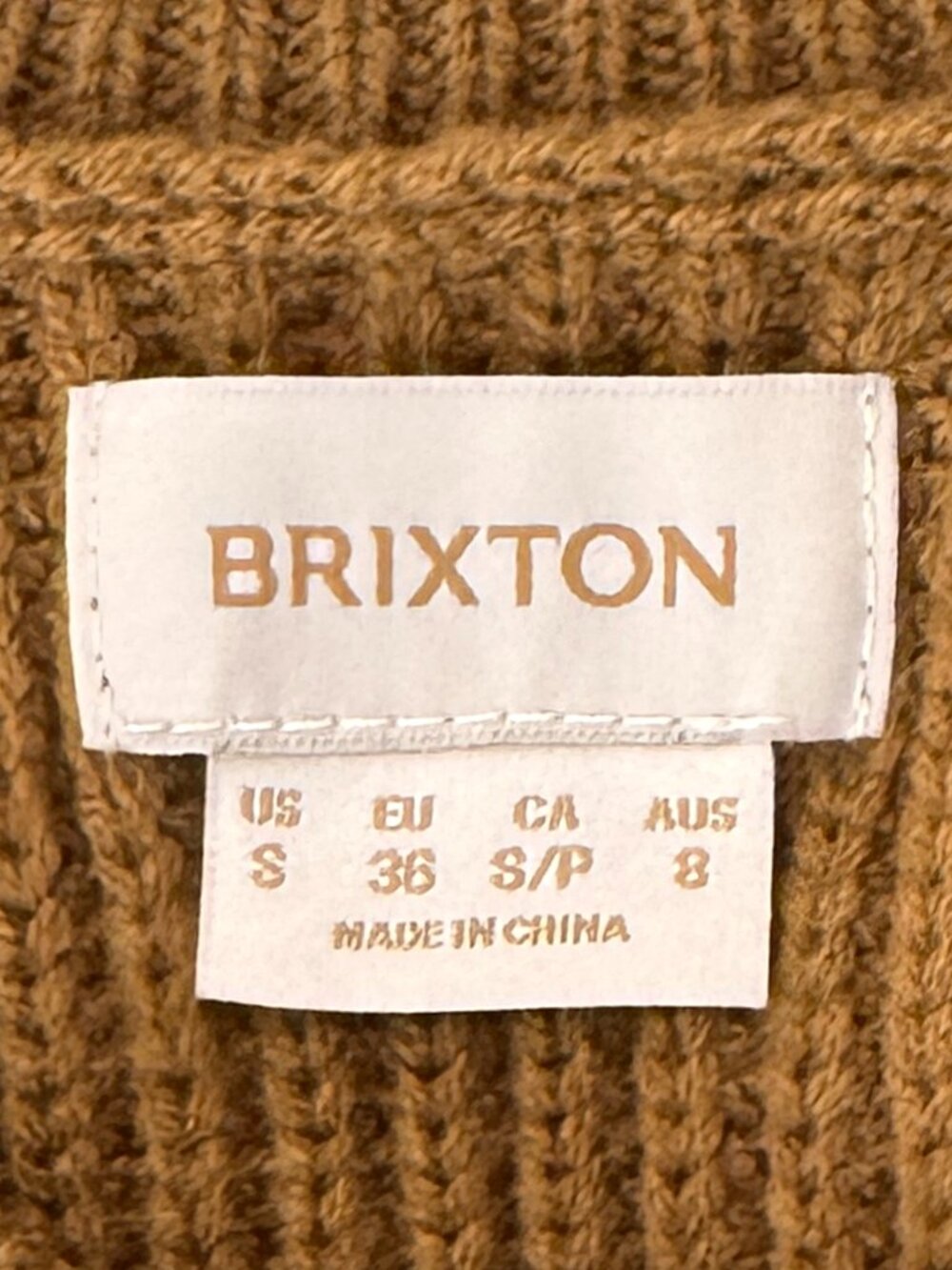 BRIXTON RACING STRIPE CREW SWEATER KNIT RETRO CLASSIC INSPO Y2K UTILITY STREET S - Picture 7 of 7